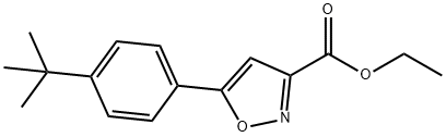 5-[4-(1,1-DIMETHYLETHYL)PHENYL]-3-ISOXAZOLECARBOXYLIC ACID ETHYL ESTER,81465-76-1,结构式