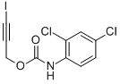 2,4-Dichlorocarbanilic acid 3-iodo-2-propynyl ester Struktur