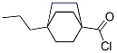 Bicyclo[2.2.2]octane-1-carbonyl chloride, 4-propyl- (9CI) Structure