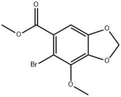 6-BROMO-7-METHOXY-BENZO[1,3]DIOXOLE-5-CARBOXYLIC ACID METHYL ESTER Structure