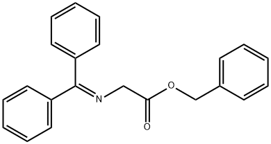 N-(ジフェニルメチレン)グリシンベンジルエステル 化学構造式