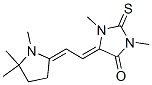 1,3-dimethyl-2-thioxo-5-[(1,5,5-trimethyl-2-pyrrolidinylidene)ethylidene]imidazolidin-4-one Structure