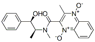 2-Quinoxalinecarboxamide, N-(2-hydroxy-1-methyl-2-phenylethyl)-N,3-dim ethyl-, 1,4-dioxide, (R-(R*,S*))- Structure