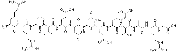 H-ARG-ARG-LEU-ILE-GLU-ASP-ASN-GLU-TYR-THR-ALA-ARG-GLY-OH Struktur