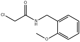2-クロロ-N-(2-メトキシベンジル)アセトアミド 化学構造式