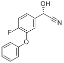 (S)-4-FLUORO-3-PHENOXYBENZALDEHYDE-CYANHYDRINE, 81496-30-2, 结构式