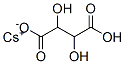 2,3-Dihydroxybutanedioic acid hydrogen 1-cesium salt Struktur