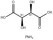 (2R,3R)-2,3-ジヒドロキシブタン二酸1,4-鉛(II) 化学構造式