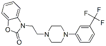 3-[2-[4-[3-(trifluoromethyl)phenyl]piperazin-1-yl]ethyl]benzooxazol-2- one Structure