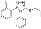 3-(2-Chlorophenyl)-4-phenyl-5-(propylthio)-4H-1,2,4-triazole|