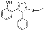 2-(5-(Ethylthio)-4-phenyl-4H-1,2,4-triazol-3-yl)phenol Struktur