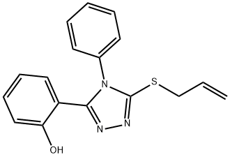 2-(4-Phenyl-5-(2-propenylthio)-4H-1,2,4-triazol-3-yl)phenol 结构式