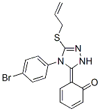 (6Z)-6-[4-(4-bromophenyl)-5-prop-2-enylsulfanyl-2H-1,2,4-triazol-3-yli dene]cyclohexa-2,4-dien-1-one|