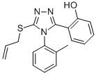 2-(4-(2-Methylphenyl)-5-(2-propenylthio)-4H-1,2,4-triazol-3-yl)phenol Struktur
