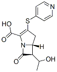 (5R,6S)-6-(1-hydroxyethyl)-7-oxo-3-pyridin-4-ylsulfanyl-1-azabicyclo[3 .2.0]hept-2-ene-2-carboxylic acid Structure