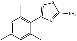 4-(2,4,6-三甲基苯基)噻唑-2-胺, 81529-60-4, 结构式