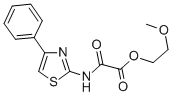 2-Methoxyethyl N-(4-phenylthiazol-2-yl)oxamate Structure