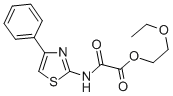 2-Ethoxyethyl N-(4-phenylthiazol-2-yl)oxamate 结构式