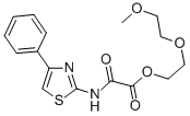 2-(2-Methoxyethoxy)ethyl oxo((4-phenyl-2-thiazolyl)amino)acetate Structure