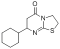 7-Cyclohexyl-2,3,6,7-Tetrahydro-5H-thiazolo(3,2-a)pyrimidin-5-one 结构式
