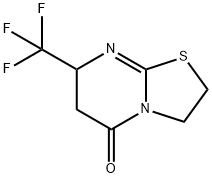 5-Oxo-7-trifluoromethyl-2,3,6,7-tetrahydro-5H-thiazolo(3,2-a)pyrimidin e Structure