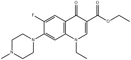 ethyl 1-ethyl-6-fluoro-7-(4-Methylpiperazin-1-yl)-4-oxo-1,4-dihydroquinoline-3-carboxylate Structure