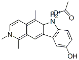 9-hydroxy-1,2,5-trimethyl-6H-pyrido[4,3-b]carbazolium acetate Structure