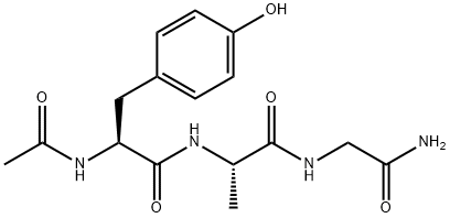 Glycinamide, N-acetyl-L-tyrosylglycyl- Structure