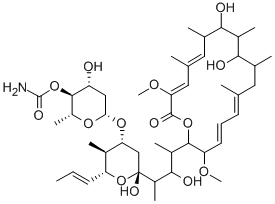 8-デエチル-8-メチルコンカナマイシンA 化学構造式