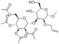 Methyl 2-O-Allyl-3-O-(2346tetra-O-acetyl-a-D-mannopyranosyl)-a-D-mannopyranoside Structure