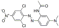 2,6-Dichloro-4-nitro-2'-acetylamino-4'-(dimethylamino)azobenzene Structure