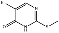 5-溴-2-(甲硫基)-4(1氢)-嘧啶酮 结构式