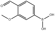 4-甲酰基-3-甲氧基苯硼酸 结构式