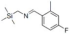 Methanamine, N-[(4-fluoro-2-methylphenyl)methylene]-1-(trimethylsilyl)- (9CI) Struktur