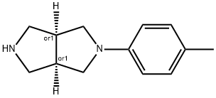 Pyrrolo[3,?4-?c]?pyrrole, octahydro-?2-?(4-?methylphenyl)?-?, (3aR,?6aS)?-?rel- Struktur