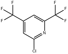 2-CHLORO-4,6-BIS(TRIFLUOROMETHYL)PYRIDINE Struktur