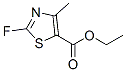 5-Thiazolecarboxylicacid,2-fluoro-4-methyl-,ethylester(9CI) Structure
