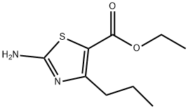 2-氨基-4-丙基-噻唑-5-羧酸乙酯, 81569-37-1, 结构式