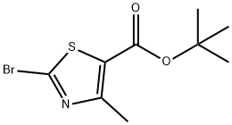 2-溴-4-甲基噻唑-5-羧酸叔丁酯, 81569-41-7, 结构式