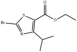 5-Thiazolecarboxylicacid,2-bromo-4-(1-methylethyl)-,ethylester(9CI) Struktur