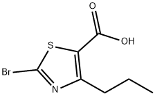 2-溴-4-丙基噻唑-5-羧酸, 81569-64-4, 结构式