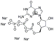 GUANOSINE-5'-O-(1-THIOTRIPHOSPHATE), RP-ISOMER SODIUM SALT Struktur