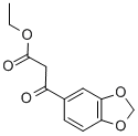 3-BENZO[1,3]DIOXOL-5-YL-3-OXO-PROPIONIC ACID ETHYL ESTER Struktur