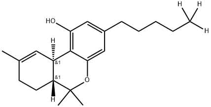 (-)-DELTA-9-THC (D3) Structure