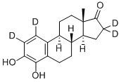 4-HYDROXYESTRONE-1,2,16,16-D4 Struktur