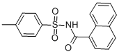 4-METHYL-N-(NAPHTHALENE-1-CARBONYL)-BENZENESULFONAMIDE Struktur