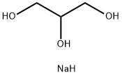 sodium dihydrogen propane-1,2,3-triolate Structure