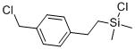 1-(ジメチルクロロシリル)-2-(クロロメチルフェニル)エタン 化学構造式