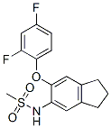N-(6-(2,4-difluorophenoxy)indan-5-yl)methanesulfonamide Structure