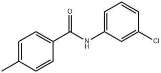 N-(3-氯苯基)-4-甲基苯甲酰胺, 81636-13-7, 结构式